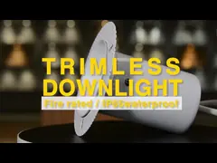 Custom GU10 Fire Rated Anti Glare Trimless Downlight Fixtures For Hotel Showroom