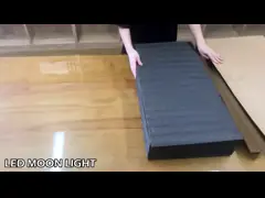 Подковообразная высота 125cm 180cm лампы 60watt плетки луны регулируемая video