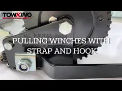 Черная морская лебедка 1000 фунтов, тянущая лебедку с ремнем и крюком video