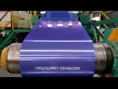 Гальванизированный цвет листа стали металла GI PPGI Prepainted катушкой покрыл 0.13mm video