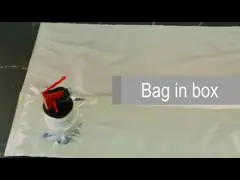 Customized Logo Print Valve 2L 3L Liquid Filler Wine Bag In Box Packaging