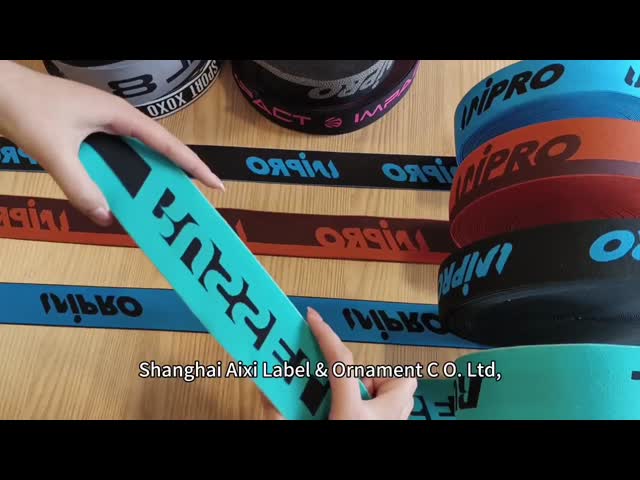 2 Inch Webbing Jacquard Elastic Waistband Ribbons With Custom Brand