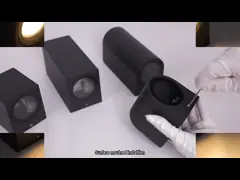 GU5.3 утопило квадрат приспособлений Downlight алюминиевый вокруг современных ламп стены video