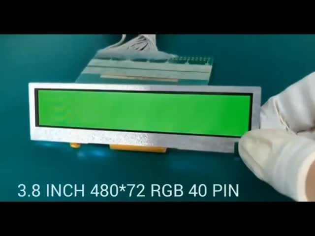 3.8インチ棒タイプTFT LCDの480X72決断、40のピンRGBインターフェイス、300cd/m2、