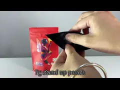 Supporto superiore della plastica della chiusura lampo sulla borsa su ordinazione di Mylar del sacchetto con la finestra