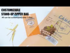 Алюминий фольги сумки уплотнения стороны разнообразных выборов 3 стоит вверх мешок еды video