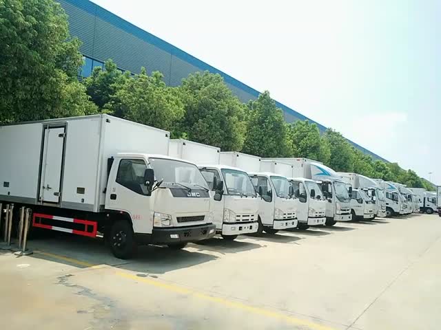130hp Isuzu Refrigerated Truck Cargo Van Truck 4x2 Frozen Food Trucks