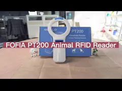 Животная рука читателя бирки блока развертки микросхемы RFID портативная на обломок 20cm собаки и кошки video