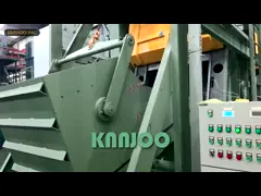 Стальная машина съемки пояса взрывая для чистки клапана partsnut металла video