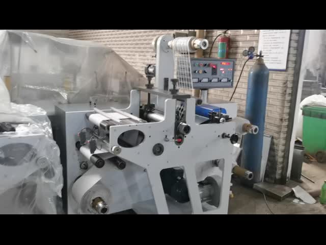 High Speed Rotary Die Cutting Slitting Machine With Slitting For Blank Label-label die cutting machine video