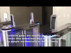 Изготовленная на заказ дверь безопасностью турникета барьера качания для людей с ограниченными возможностями video
