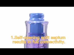 Медицинские соединители замка Luer вливания Iv Needleless с положительным давлением video