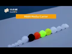 Белый Синий Черный Цвет Дизайн S Форма Малый Босс Биочип Mbbr Носитель Для Аквакультуры Проекта video