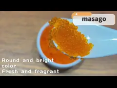 Мойва косуль летучей рыбы суш косуль рыб мойвы Masago Tobiko замороженная video