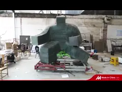 Живая и динамичная водная волна скульптура модель диаграмма квадратное украшение video