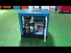 Польза прямого привода компактного электрического роторного компрессора воздуха винта молчком промышленная video