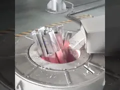 650 литое железо природного газа степени 400KG оцинковывает печь 200Kg/Hr литого железа плавя video