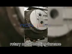 Печь плавя печи металла природного газа 4000KG промышленная медная роторная video