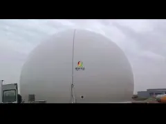 УЛЬТРАФИОЛЕТОВЫЙ держатель газа сопротивления ≥6 для диапазона температур -30℃~+70℃ завода биогаза video