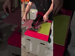 Hot Melt Adhesive Rolling Glue Application Machine For Box Packing Footwear And Leather Goods