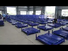 Эффективное решение для хранения складной складной палетной клетки с стальной конструкцией video