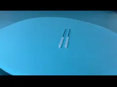 Half Polished Quartz Capillary Rod Half Sand Blasted 1 Notch At End