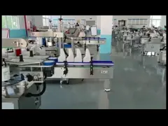 Автоматическая плоская печатная машина ярлыка опарника машины для прикрепления этикеток губной помады video