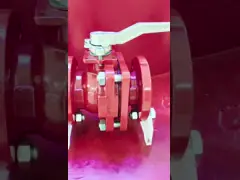 Тип 3 шариковый клапан доказательства корозии t пути, PFA выровнял химический шариковый клапан шарикового клапана Pn16 video