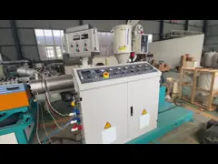 Περνώντας κλωστή ζαρωμένος σωλήνας PE PP 25mm με το χαρακτηρισμό της ενιαίας ζαρωμένης τοίχος γραμμής παραγωγής σωλήνων γραμμών