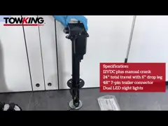 Трейлер рамки электрический поднимает 3500LBS домкратом 24 перемещение с типом соединителем 7 Pin RV трейлера video