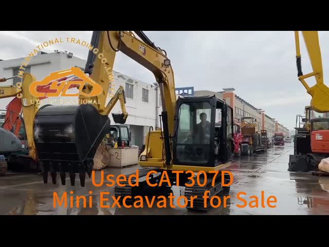 7トンの幼虫CAT 307Dの掘削機の小型小さい坑夫のバケツ容量0.33m3
