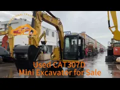 استفاده شده Caterpillar 307D Excavator 7 تن مینی گربه Excavator 307