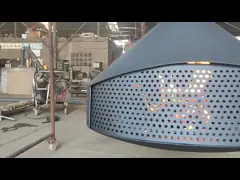 Углеродистая сталь Внутренний висячий камин потолок установленный подвесный камин video