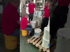 Светлый - желтое лечение жары эпоксидной смолы быстрого лечения для переключения передач и трансформатора изоляции video