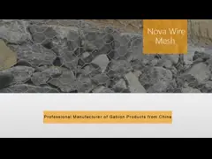 ПВХ покрытие толщина 0,5 мм габион корзины сетки оцинкованной для стабилизации склона video