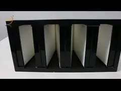 La fibra de vidrio industrial del filtro de aire de Zig Zag plisó el filtro de papel F8 F9 del banco de V video