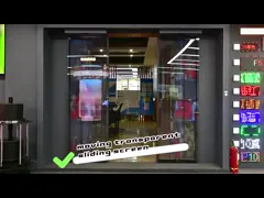 Гибкость сползая экран приведенный двери штепсельной вилки экрана СИД крытый прозрачный video