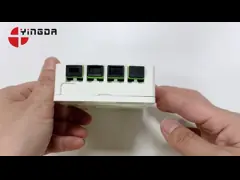 4 портовый небольшой внутренний коробка для окончания волокна для 35 мм DIN стойки video