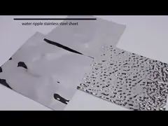 цвета размера листа нержавеющей стали пульсации воды 0.25mm панели потолка ориентированного на заказчика декоративные video