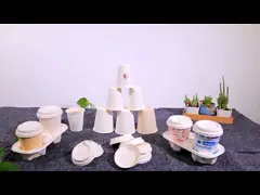 Кофейные чашки на вынос чашки 8Oz багассы сахарного тростника горячего шоколада биоразлагаемые с крышками video