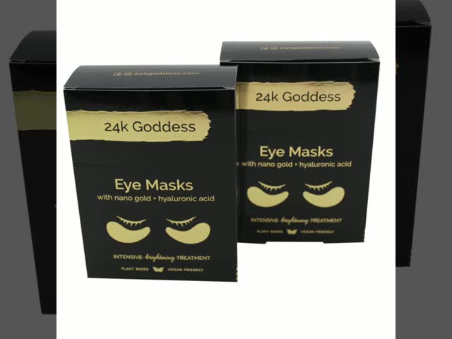 Custom Paper Cosmetic Beauty Box Packaging For Eye Masks With Logo