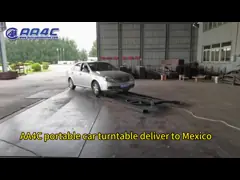 Емкость подъездной дороги 2T портативной роторной деструкции стекловидного тела автомобиля платформы выставки Turntable автомобиля вращая video