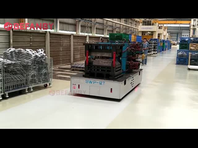 12 тонны гибкой Trackless электрической тележки для передачи прессформы