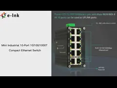 Mini Industrial 10-Port 10/100/1000T Compact Ethernet Switch