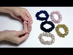 Шелк Scrunchies для волос шелковицы связей 100% шелка для вьющиеся волосы Scrunchies предотвращает обрыв video