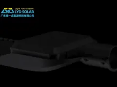 Интеллектуальные загородные светодиодные солнечные уличные фонари LYD 100 Вт LYD-S2520 video