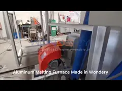 PID опрокидывая тип увольнятьую газом печь тигельной плавки для алюминиевого сплава 1000kg video