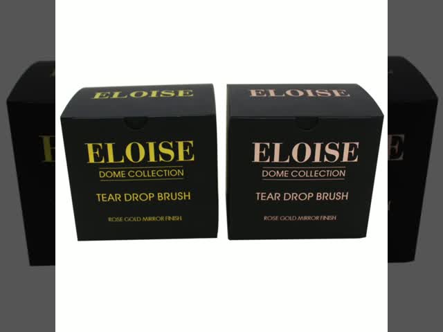 Matte Black And Rose Gold best cosmetic packaging Paper Box For Make Up Brush