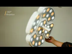 Потолок переключателя датчика зубоврачебный привел светлую Shadowless лампу деятельности с двойной головой video