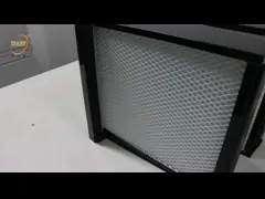 Мини плиссируйте воздушный фильтр Merv 14 бумаги стеклоткани фильтра 24x12x12 банка v микро- video